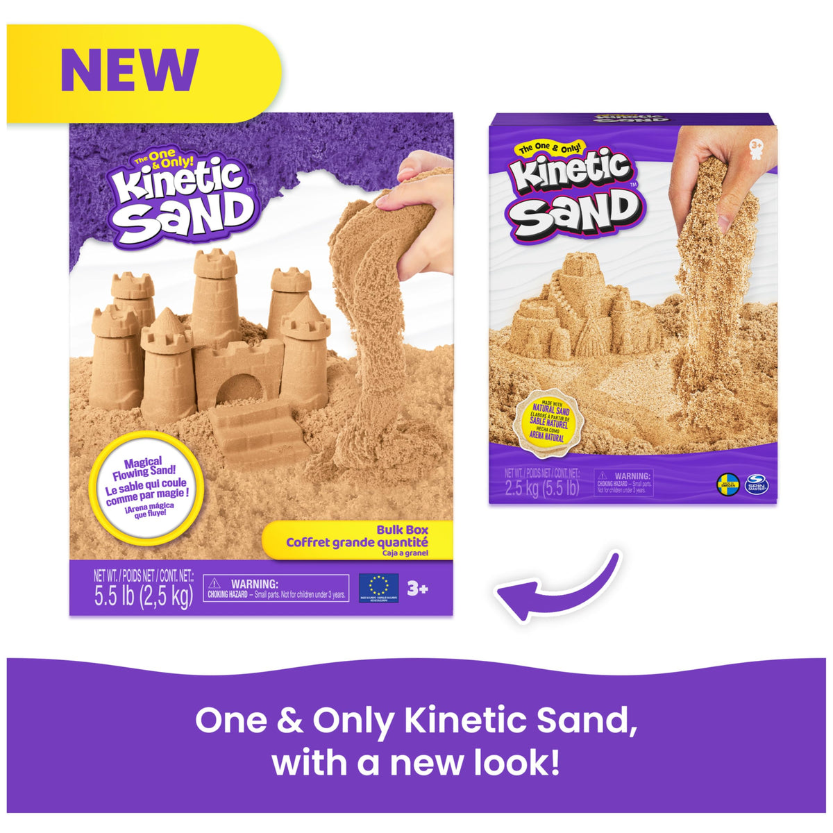 Kinetic Sand 11lb Brown Sand Amazon Exclusive, Sensory Toys, Ages 3+