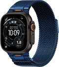 BXUXOHS Milanese Loop for Apple Watch Ultra 4/3/2 Band 49mm 44/45/46mm Men