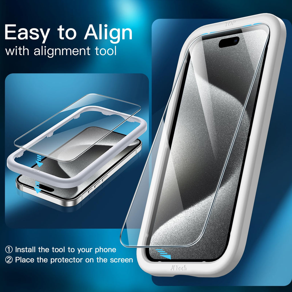 JETech Screen Protector for iPhone 18 Pro Max/17 Pro Max, 3-Pack