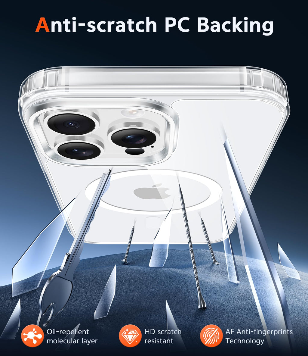 FNTCASE for iPhone 18 Pro Max/17 Pro Max Case Fit for Magsafe
