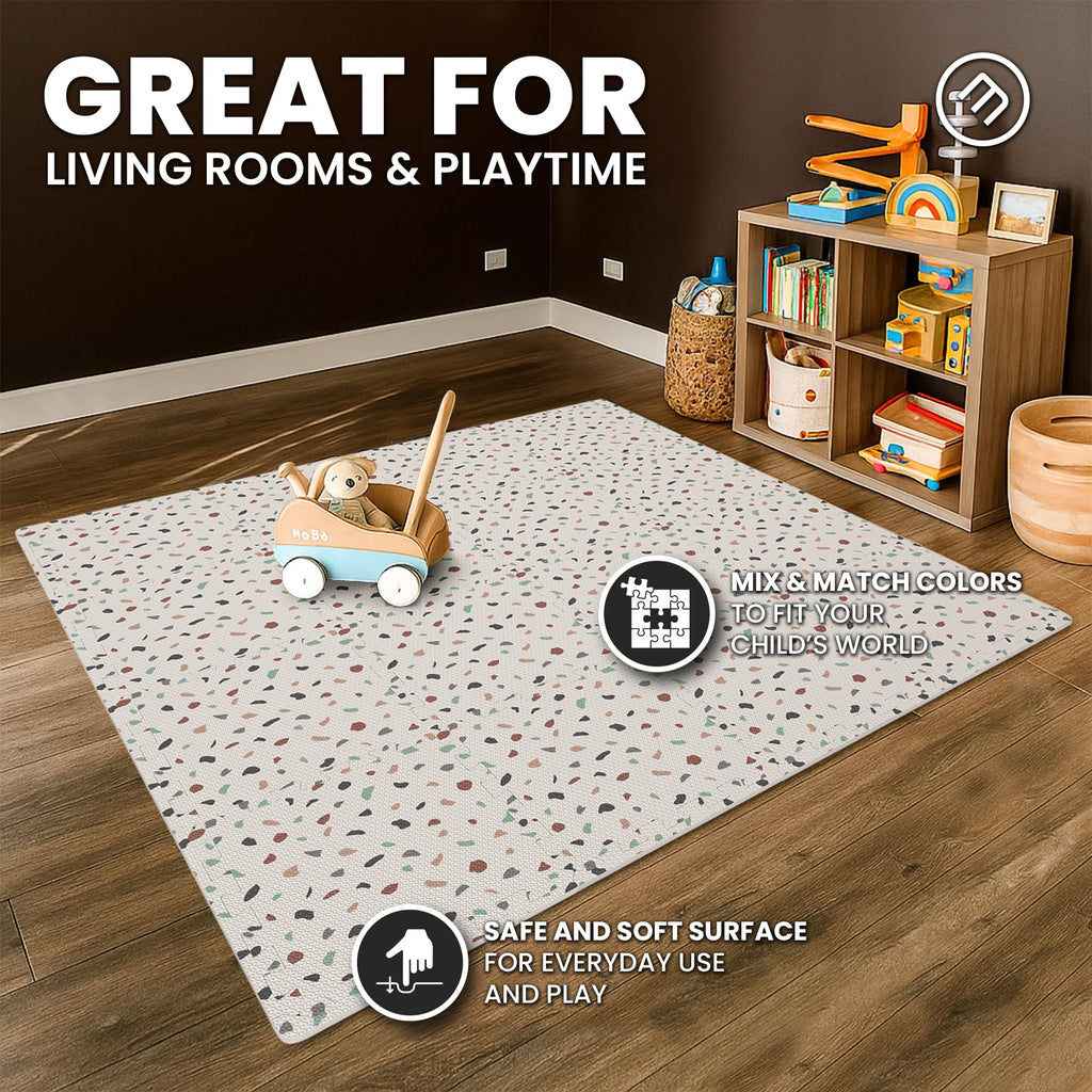 bemaxx Gym Mats Set - EVA Interlocking Foam Floor Tiles Workout Mat Puzzle