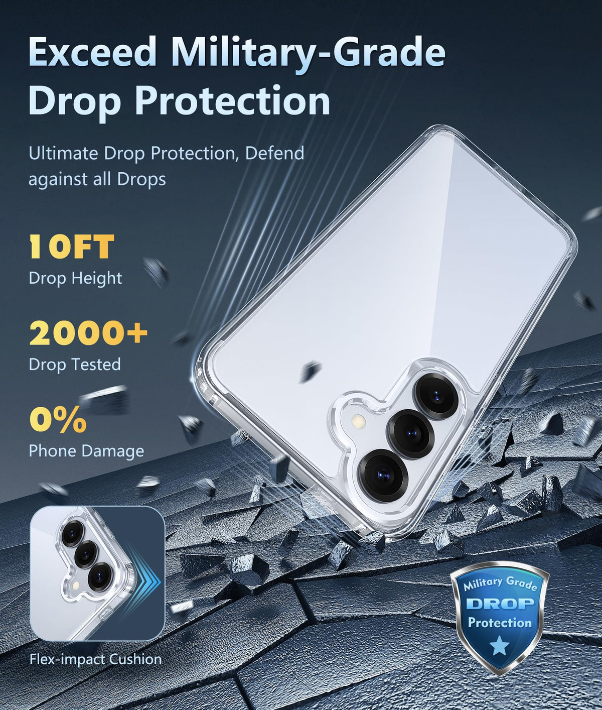 FNTCASE for Moto G-Power-5G-2026/2025 Clear Case with Screen Protector