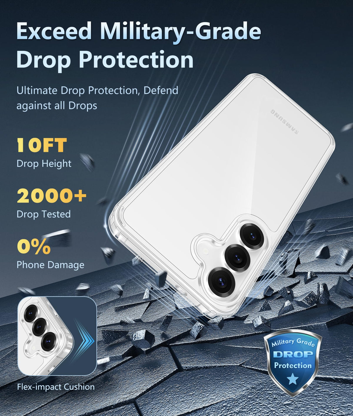 FNTCASE for Moto G-Power-5G-2026/2025 Clear Case with Screen Protector