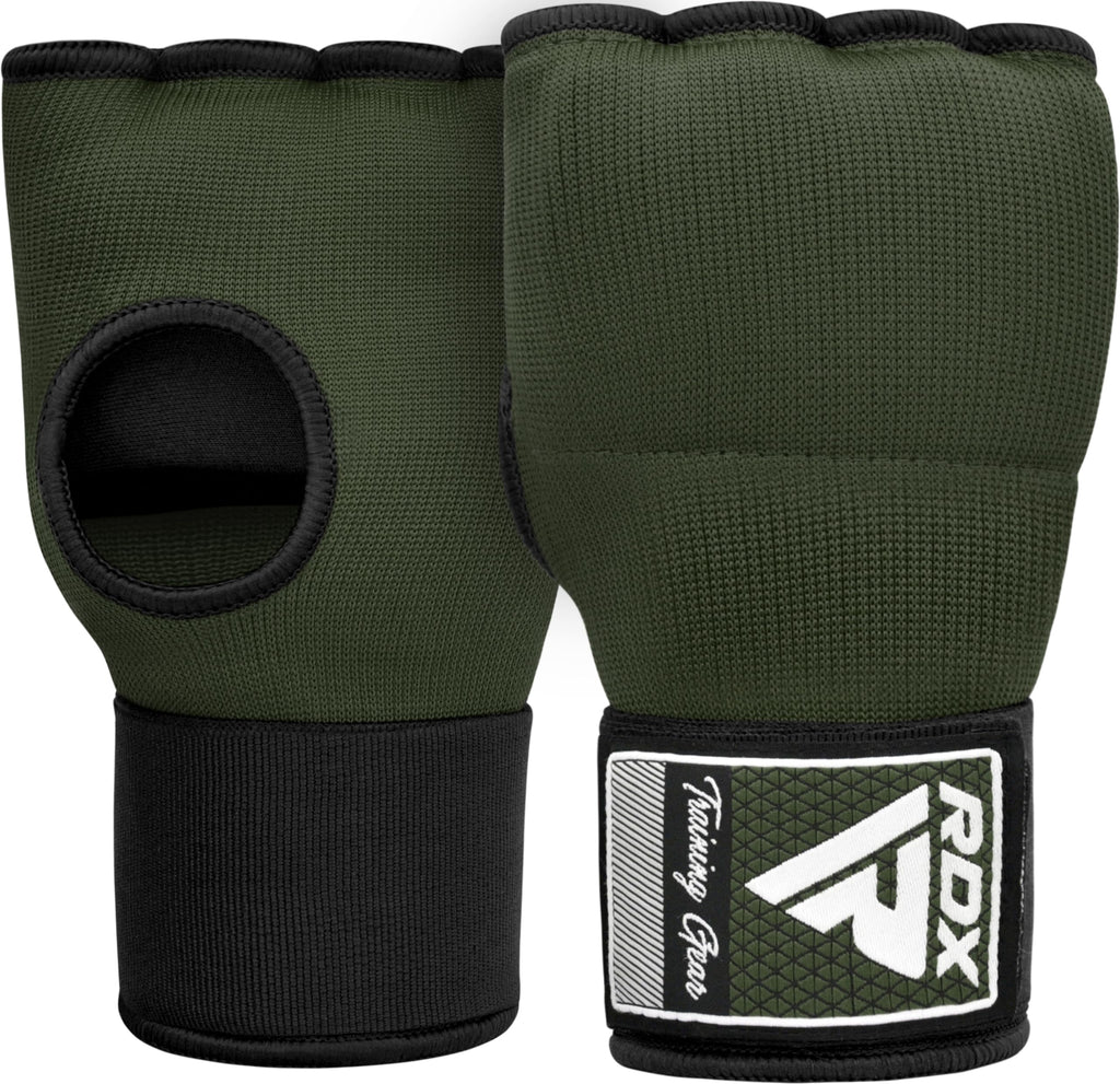 RDX Gel Boxing Hand Wraps Inner Gloves Men Women, Quick 100cm Long Wrist Straps, Elasticated Padded Fist Under Mitts Protection, Muay Thai MMA Kickboxing Martial Arts