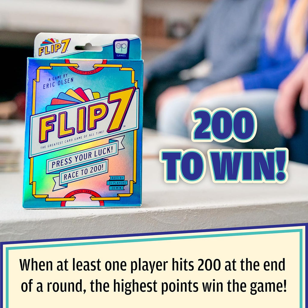 USAOPOLY Flip 7 Card Game, The Ultimate Blend of Press Your Luck Strategy