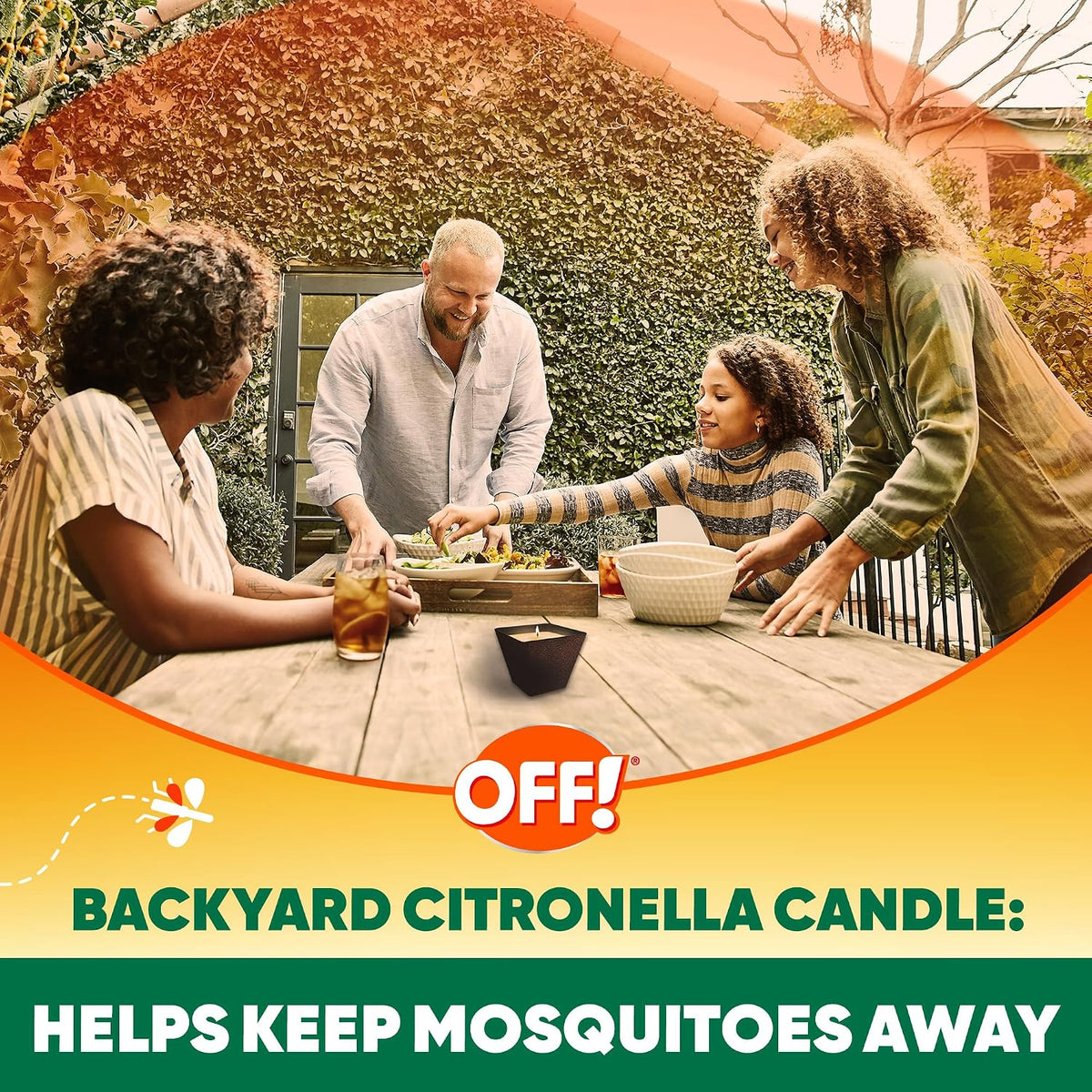 OFF! Backyard Citronella Outdoor Candle, 8 oz (2-Pack)