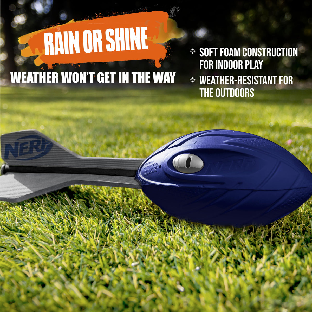 Nerf Vortex Aero Howler Foam Ball, Classic Long-Distance Football, Flight-Optimizing Tail, Whistling Sound, Indoor & Outdoor Fun, Christmas Stocking Stuffers for Kids