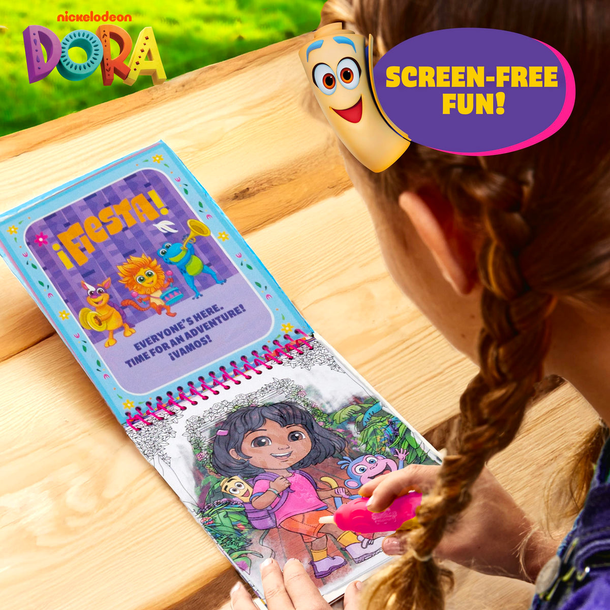 Horizon Group USA Bluey Aqua Art - Reusable Water Reveal Activity Pages With Water Pen for No-Mess Drawing and Coloring