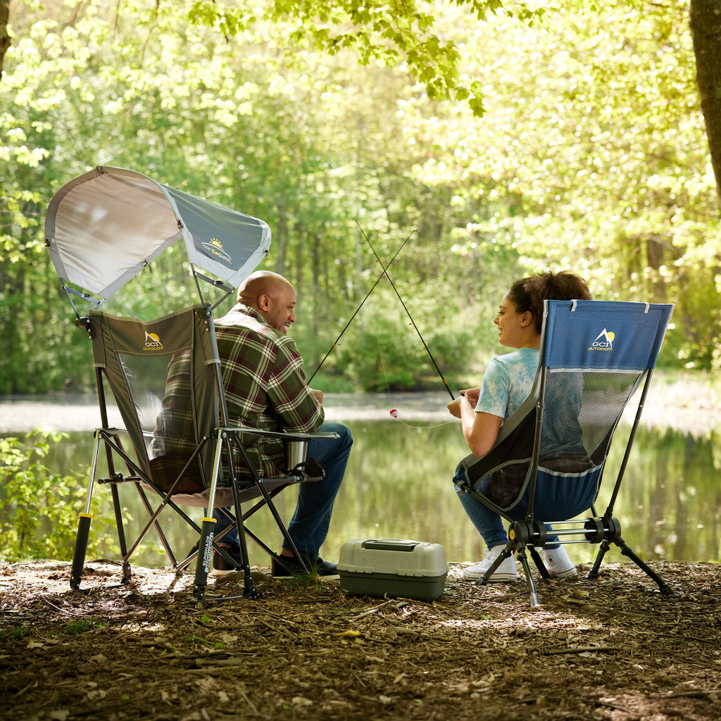 GCI Outdoor Comfort Pro Rocker Camping Chair - Indigo Blue