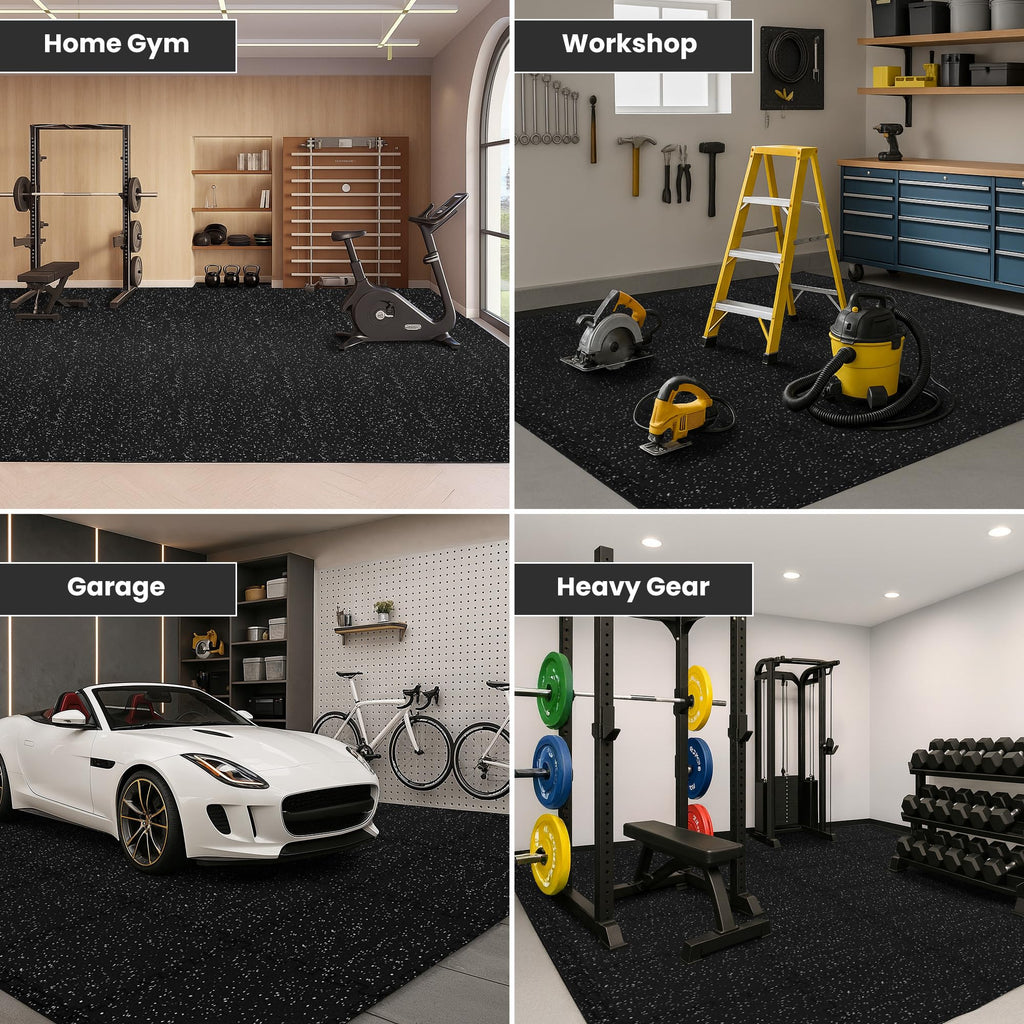 bemaxx Gym Mats Set - EVA Interlocking Foam Floor Tiles Workout Mat Puzzle