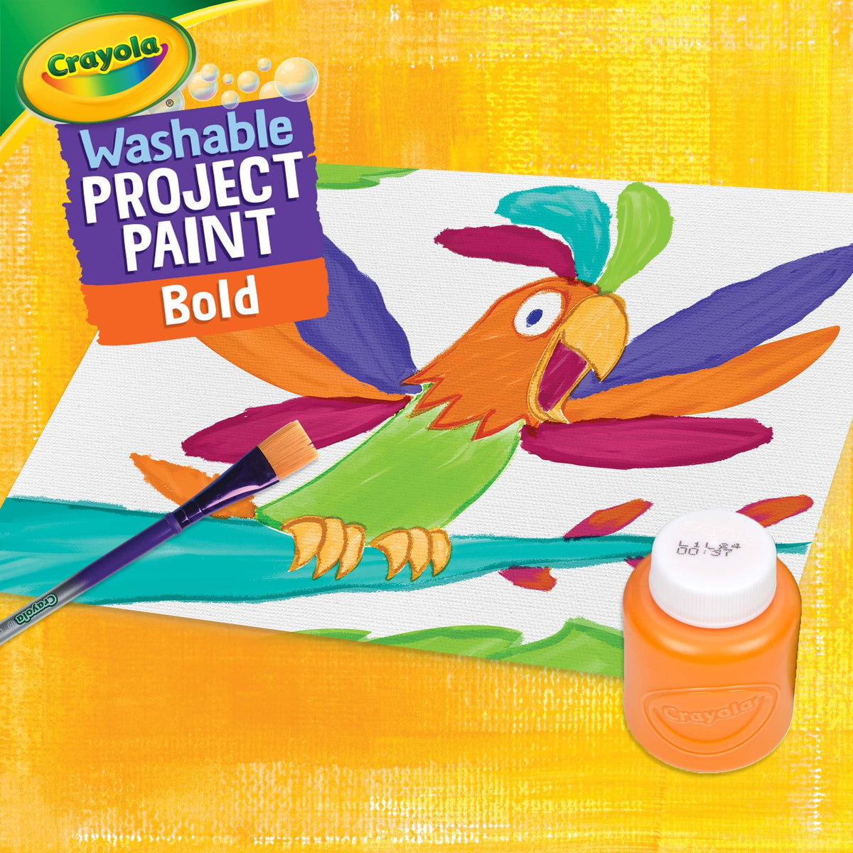 Crayola Washable Kids Paint Set (12ct), School Supplies for Kids, Classic and Glitter Paint, Classroom Essentials, Toddler Painting Kit, Ages 3+ [Amazon Exclusive]