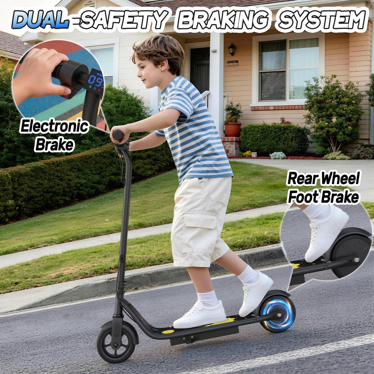 VOLPAM Electric Scooter, 350W/500W Motor, 21/28/40 Miles Long Range