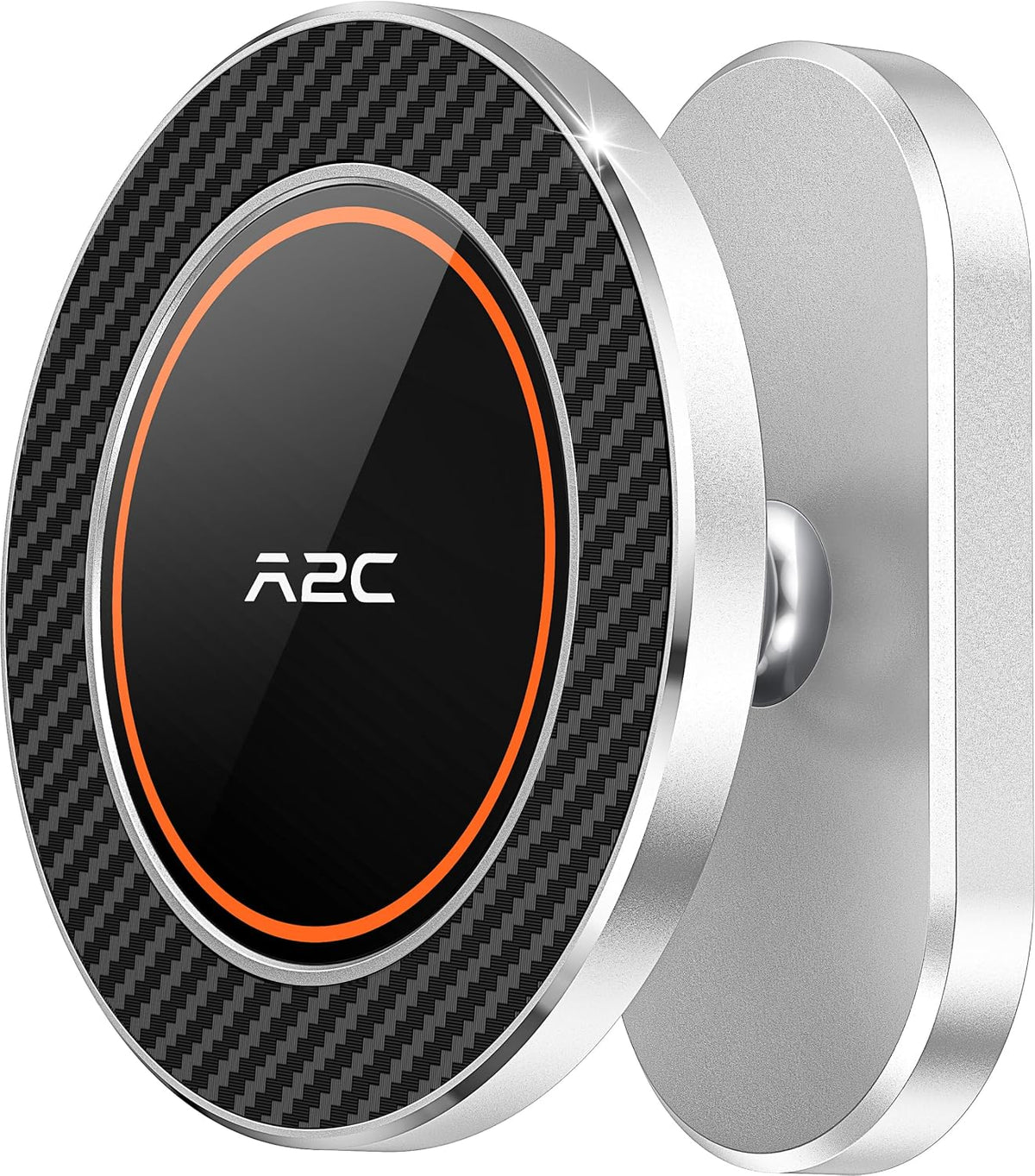 A2C Silver Alloy Magnetic Golf Cart Phone Holder Mount, Golf Accessories