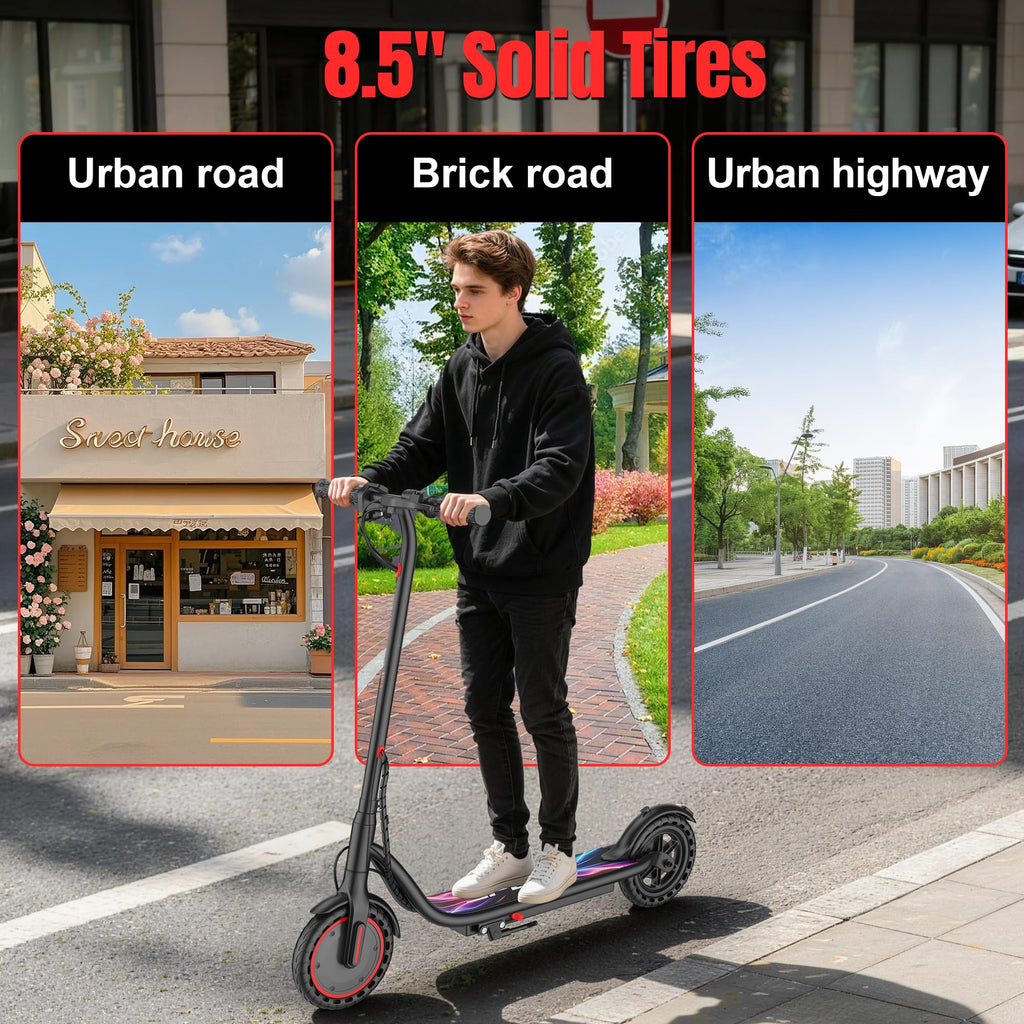 VOLPAM Electric Scooter, 350W/500W Motor, 21/28/40 Miles Long Range