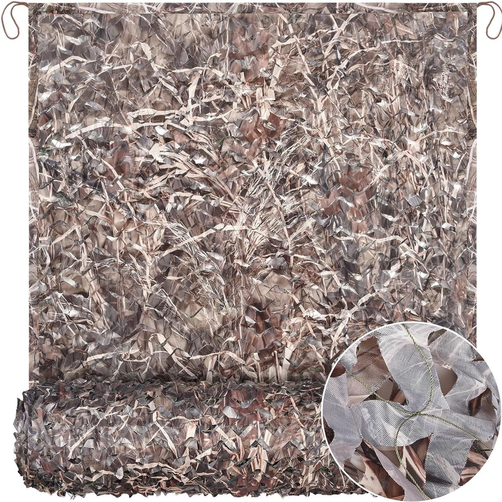 Camo Netting Camouflage Netting 20x20 10x20 10x10 Bulk Roll Burlap Camo Tarp Sunshade Net for Hunting Blind Dinosaur Birthday Jungle MilitaryTheme Party Decoration Camping Shooting