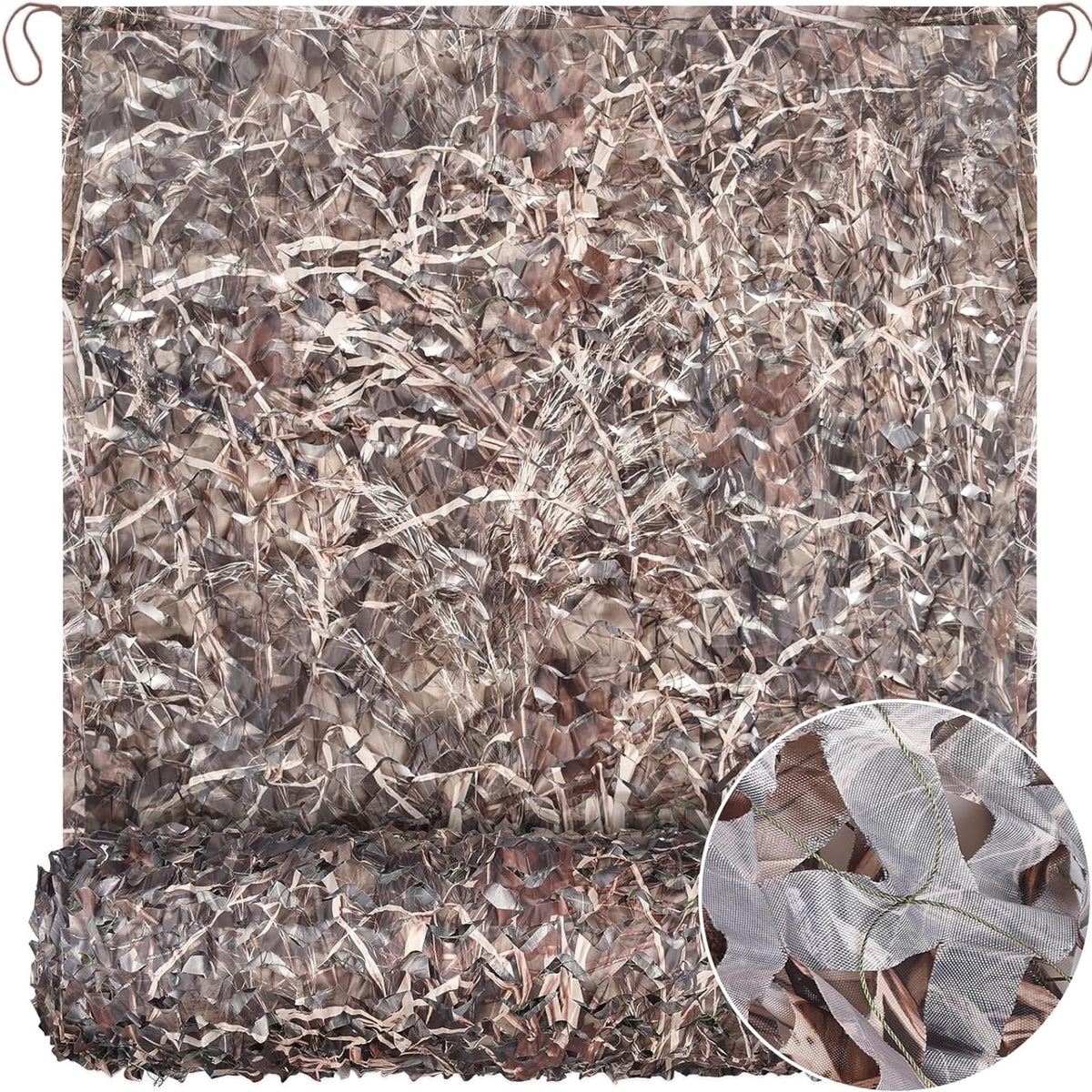 Camo Netting Camouflage Netting 20x20 10x20 10x10 Bulk Roll Burlap Camo Tarp Sunshade Net for Hunting Blind Dinosaur Birthday Jungle MilitaryTheme Party Decoration Camping Shooting