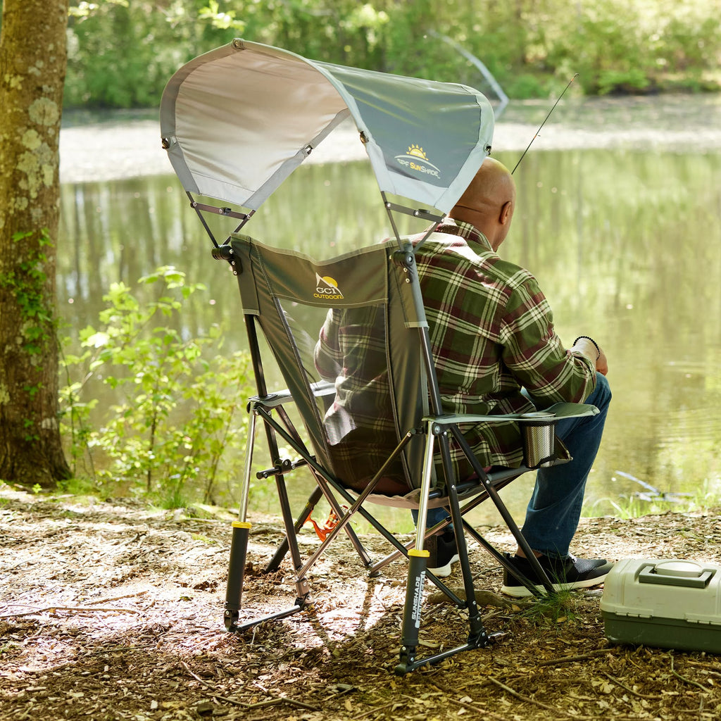 GCI Outdoor Comfort Pro Rocker Camping Chair - Indigo Blue