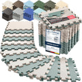 bemaxx Gym Mats Set - EVA Interlocking Foam Floor Tiles Workout Mat Puzzle