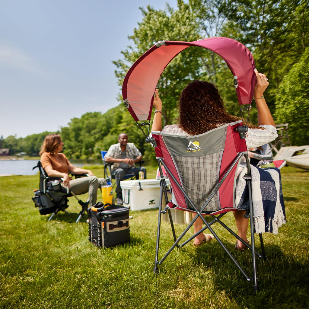 GCI Outdoor Comfort Pro Rocker Camping Chair - Indigo Blue
