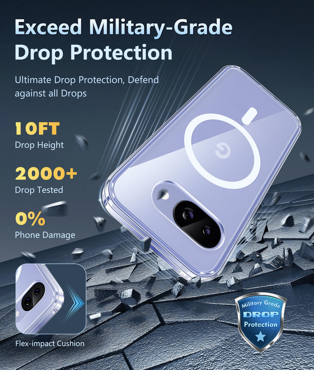 FNTCASE for iPhone 18 Pro Max/17 Pro Max Case Fit for Magsafe