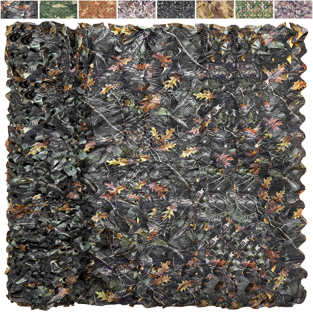 Camo Netting Camouflage Netting 20x20 10x20 10x10 Bulk Roll Burlap Camo Tarp Sunshade Net for Hunting Blind Dinosaur Birthday Jungle MilitaryTheme Party Decoration Camping Shooting